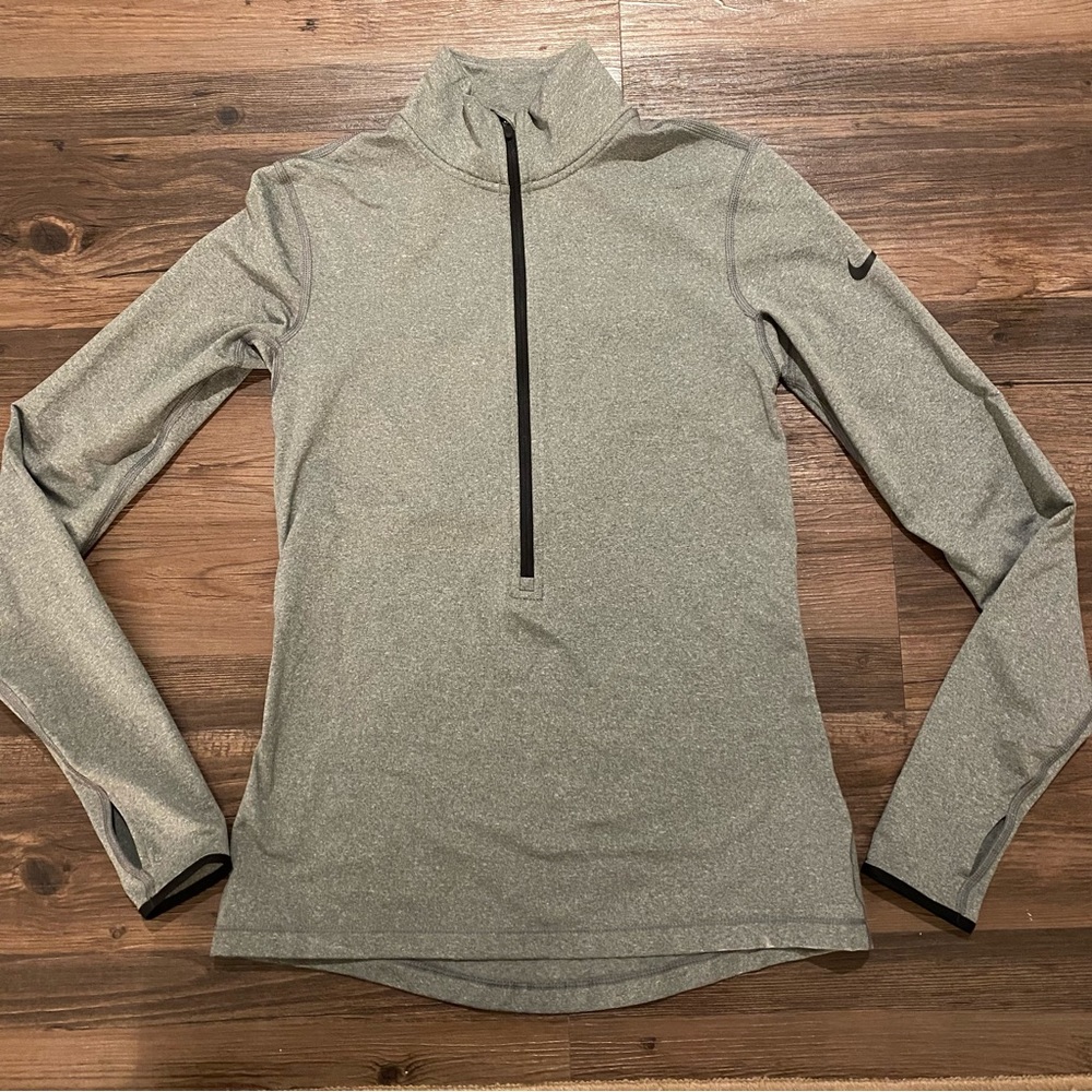 Womens Nike Dri Fit Quarter Zip Fleece Lined